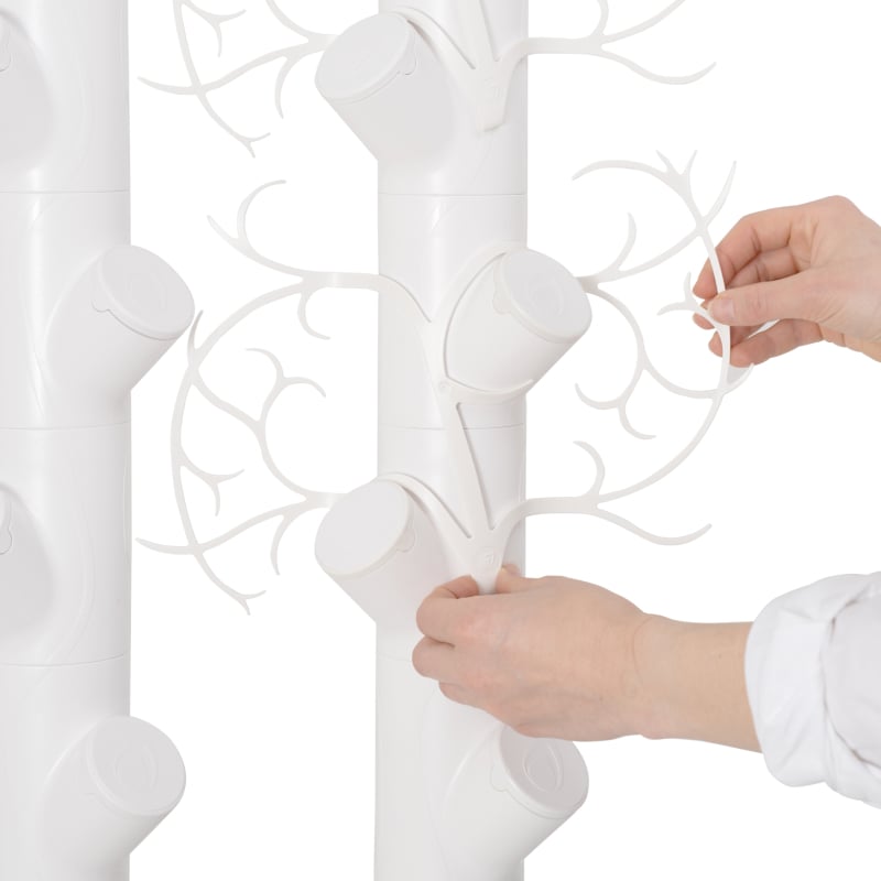 Gardyn Trellis white climbing support frame for tomatoes, beans, and cucumbers