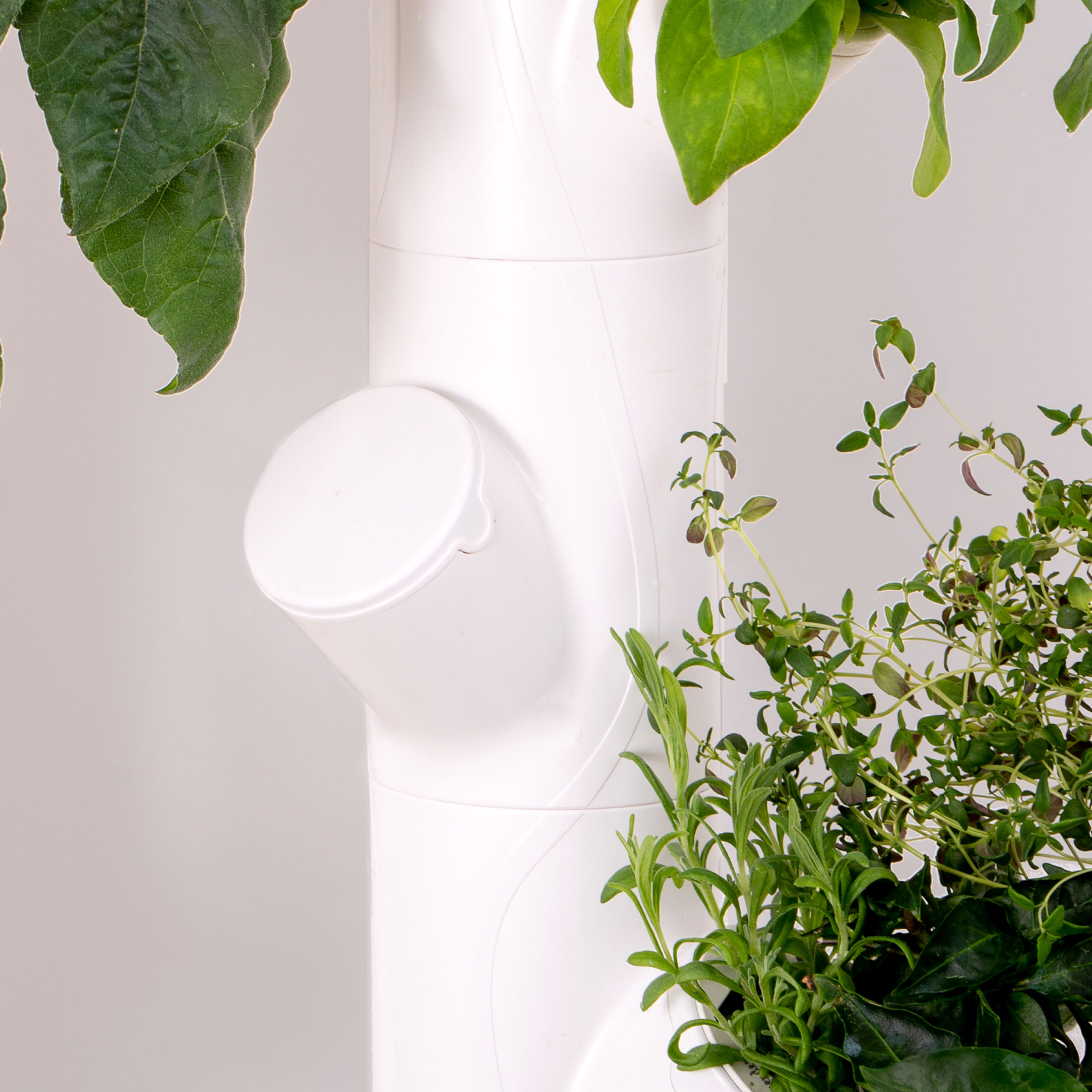 Gardyn Cap in white - decorative cover for unused column slots
