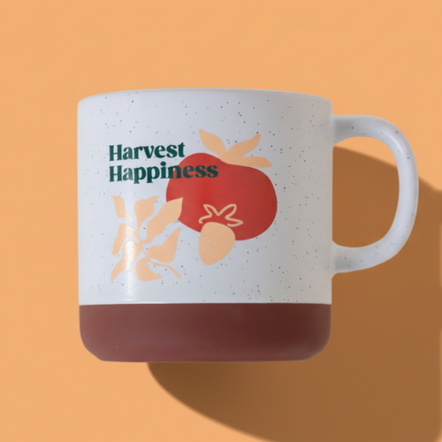 Gardyn Harvest Mug ceramic coffee cup with fresh produce design