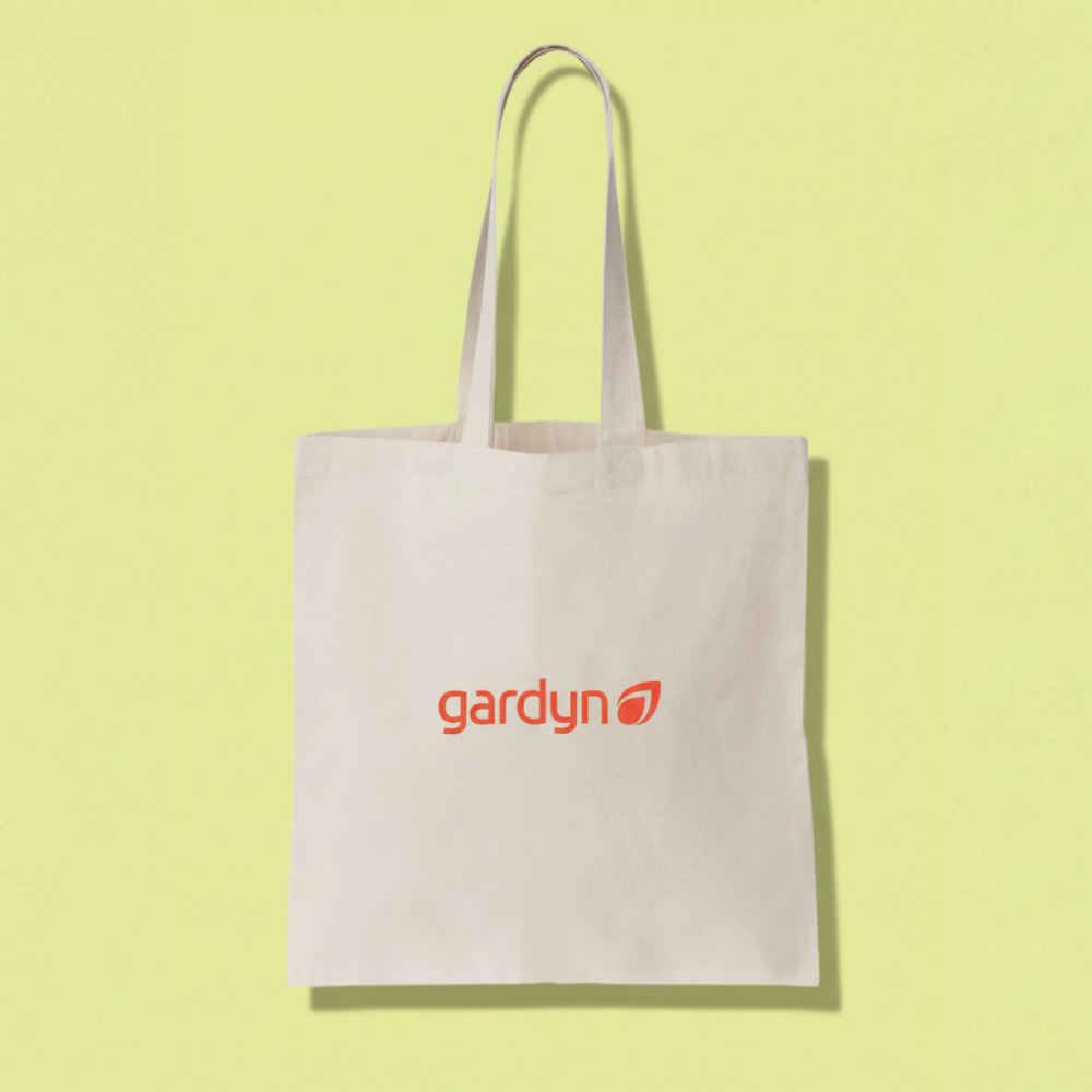 Gardyn Pepper Tote Bag back - canvas bag with colorful pepper design