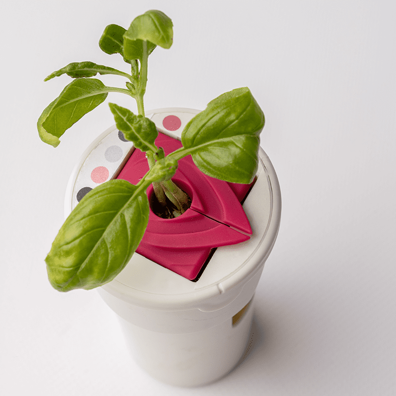 Gardyn yCover in raspberry pink silicone - decorative light-blocking cover