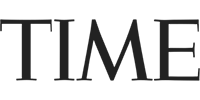 Time Magazine Logo - Black Text on transparent background